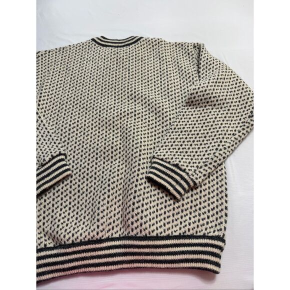 L.L. Bean Vintage Norway Birdseye Heavy Fisherman Sweater Men’s Size Large Tall - Picture 14 of 16